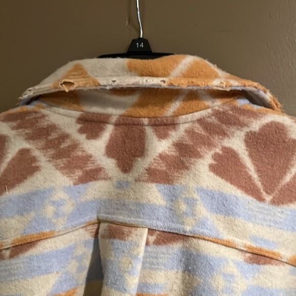 Free People Sedona Jacquard Ruby Jacket SZ Medium - Picture 11 of 12